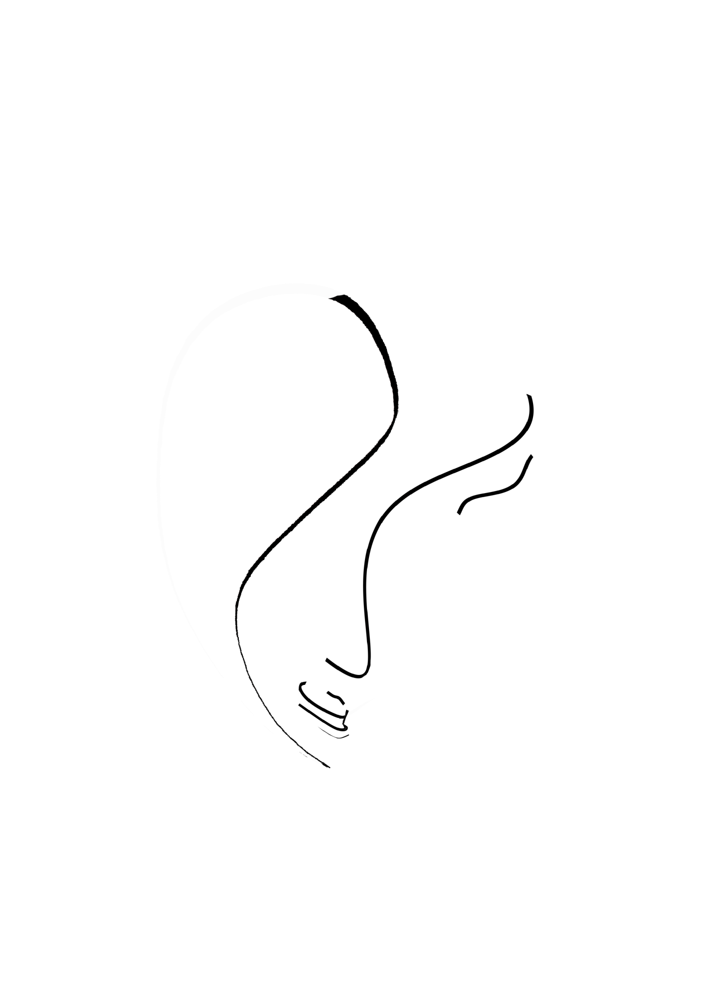 dessin d'une tête qui représente l'esprit et la sophrologie, une médecine alternative